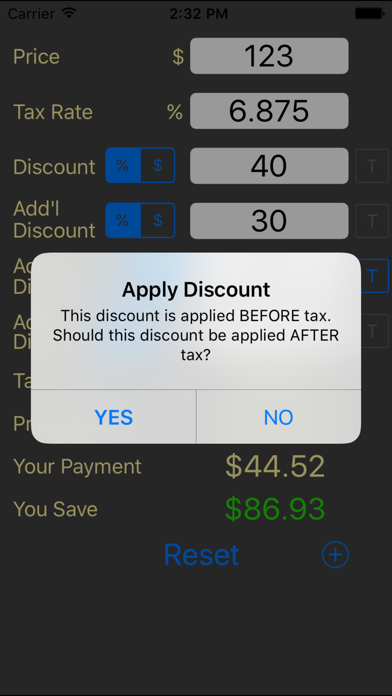 Tax and Discount Calculator