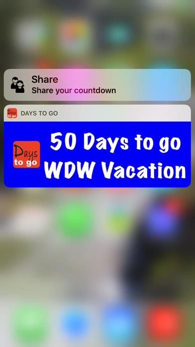 Days to go WDW countdown to your Disney Vacation