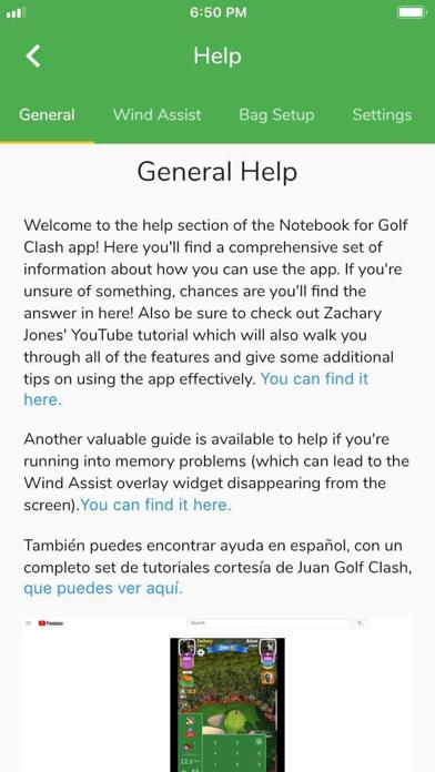 Notebook for Golf Clash
