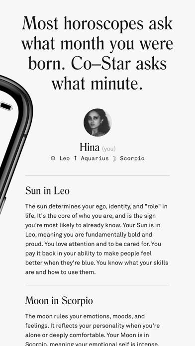 Co–Star Personalized Astrology