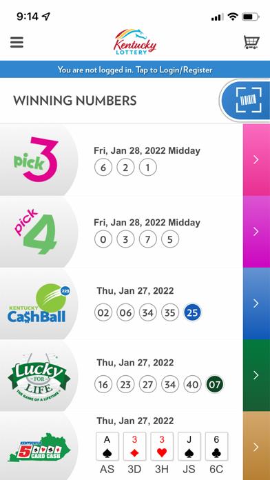 Kentucky Lottery Official App