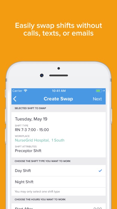 NurseGrid Nurse Shift Calendar