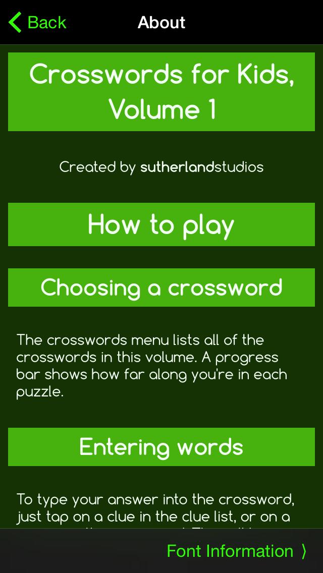 Crosswords for Kids 1
