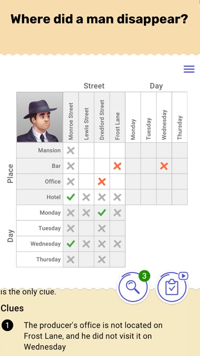 Cross Logic Puzzle Game
