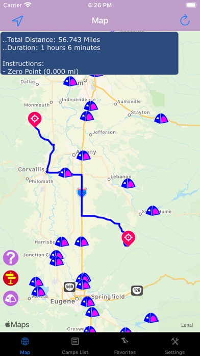 Oregon – Camping & RV spots