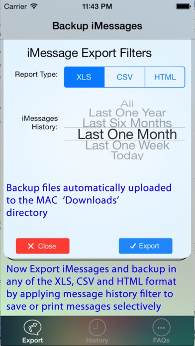 Export Messages - Save Print Backup Recover Text SMS iMessages