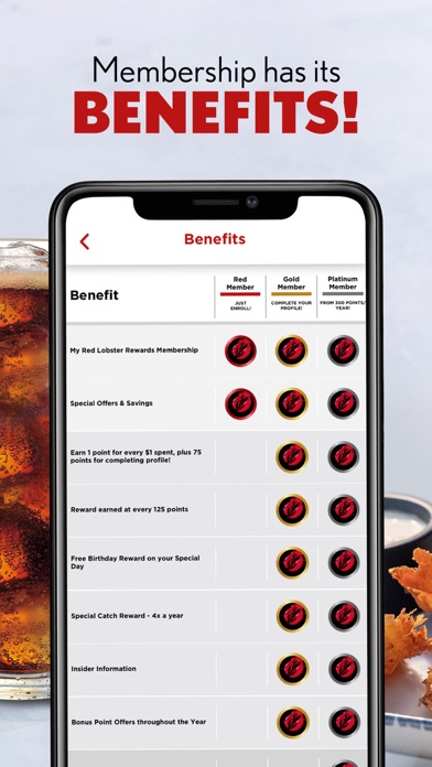 Red Lobster Dining Rewards App