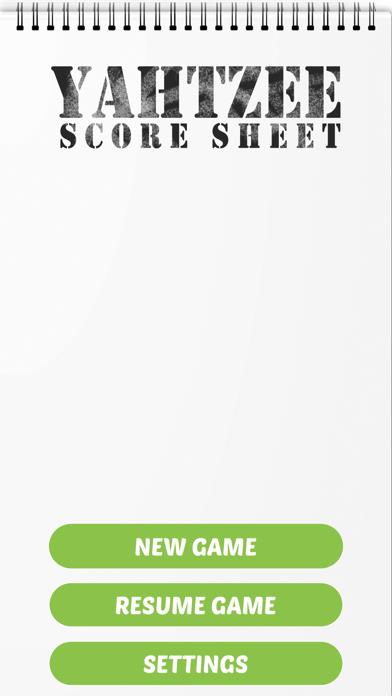 DICY, Scoresheet for YAHTZEE®