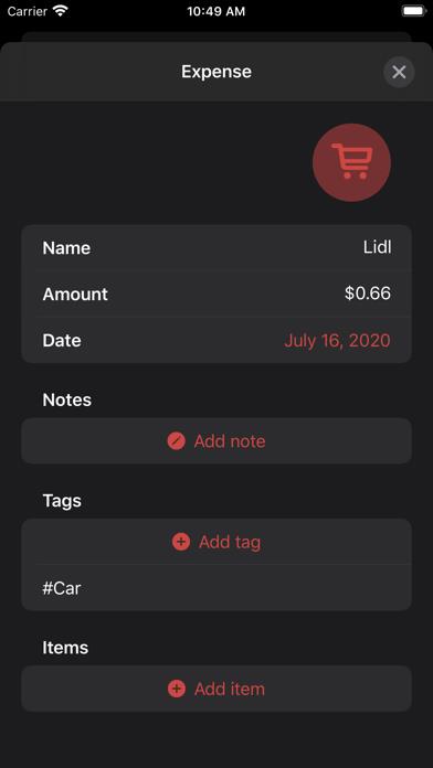 Money: track income & expenses