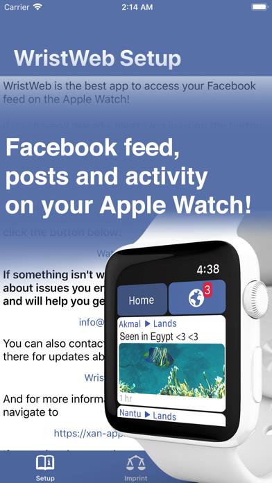 WristWeb for Facebook