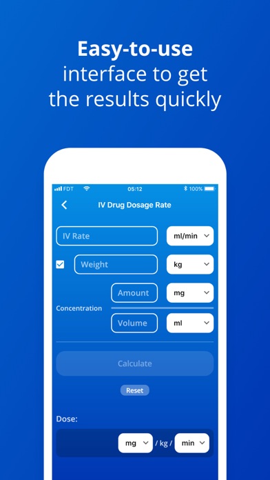 IV Dosage and Rate Calculator