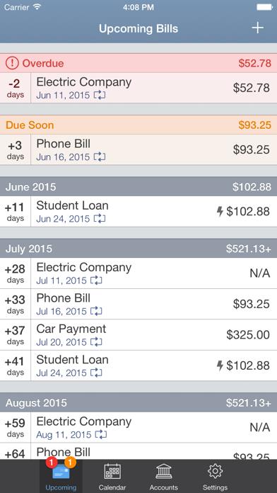 BillTracker for iPhone