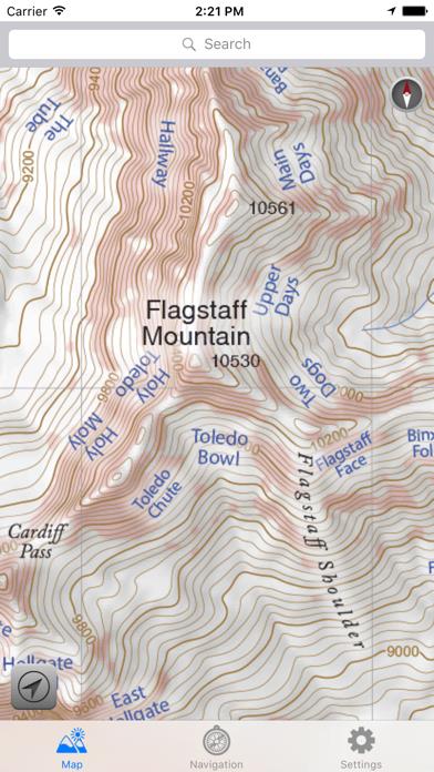Wasatch Backcountry Skiing Map