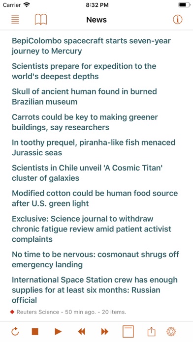 Speak News - RSS news reader