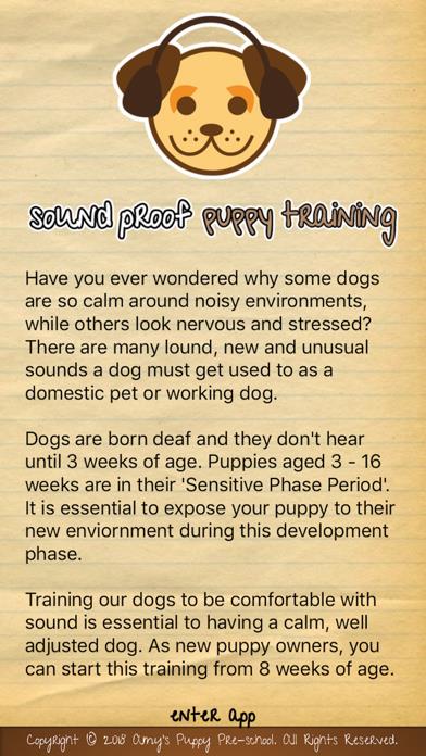 Sound Proof Puppy Training