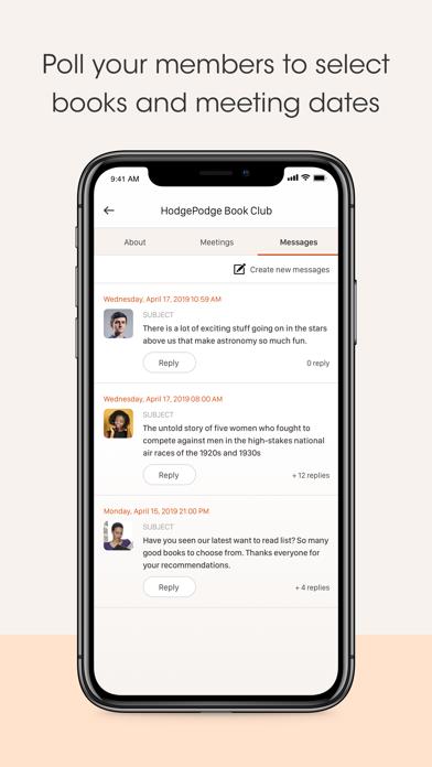 Bookclubs: Book Club Organizer