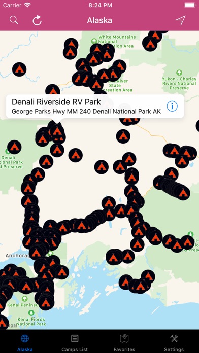 Alaska – Campgrounds, RV Parks