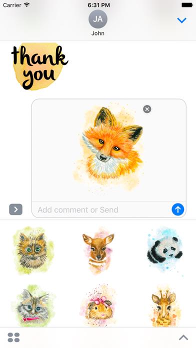 Watercolor Emoji Stickers for iMessage & WhatsApp
