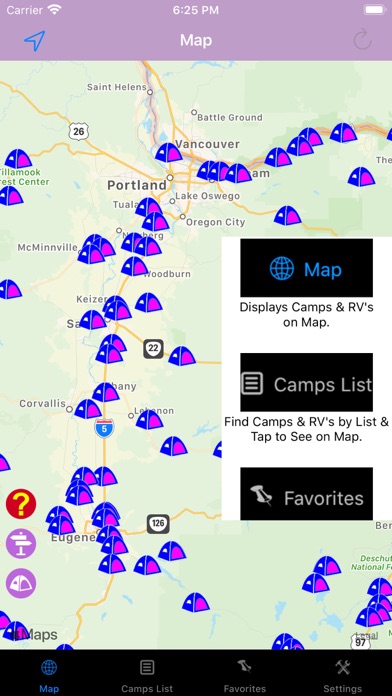 Oregon – Camping & RV spots