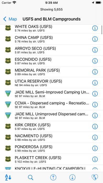 USFS & BLM Campgrounds