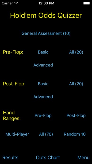 Hold'em Odds Quizzer