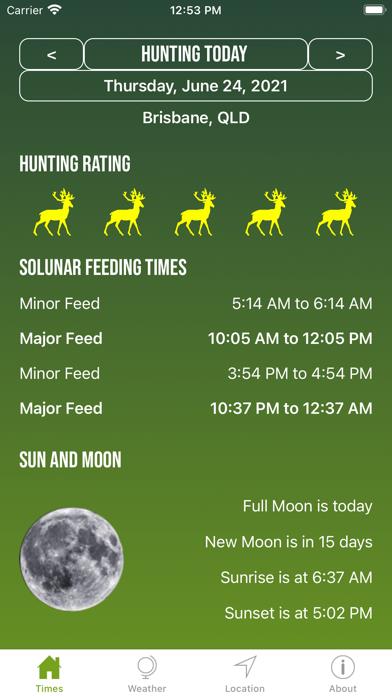 Solunar Best Hunting Times