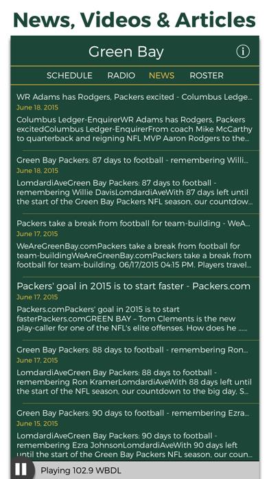 Green Bay Football Radio & Live Scores