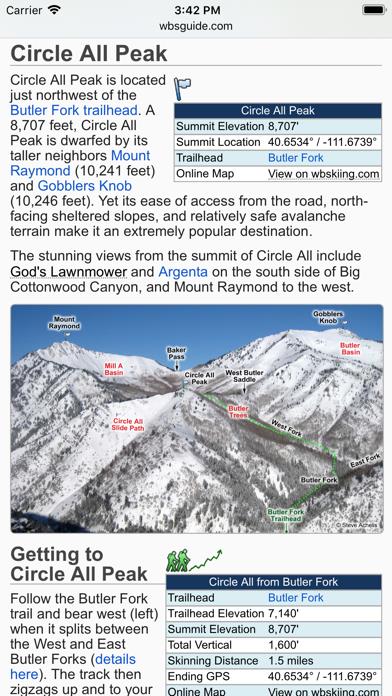 Wasatch Backcountry Skiing Map