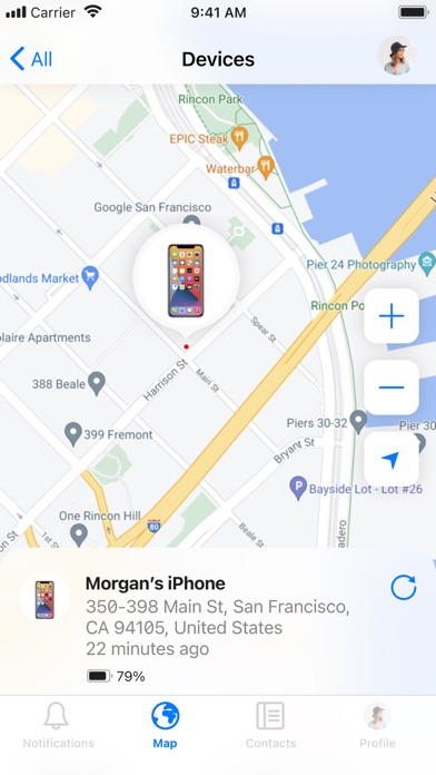 Find my Phone, Friends - iMapp