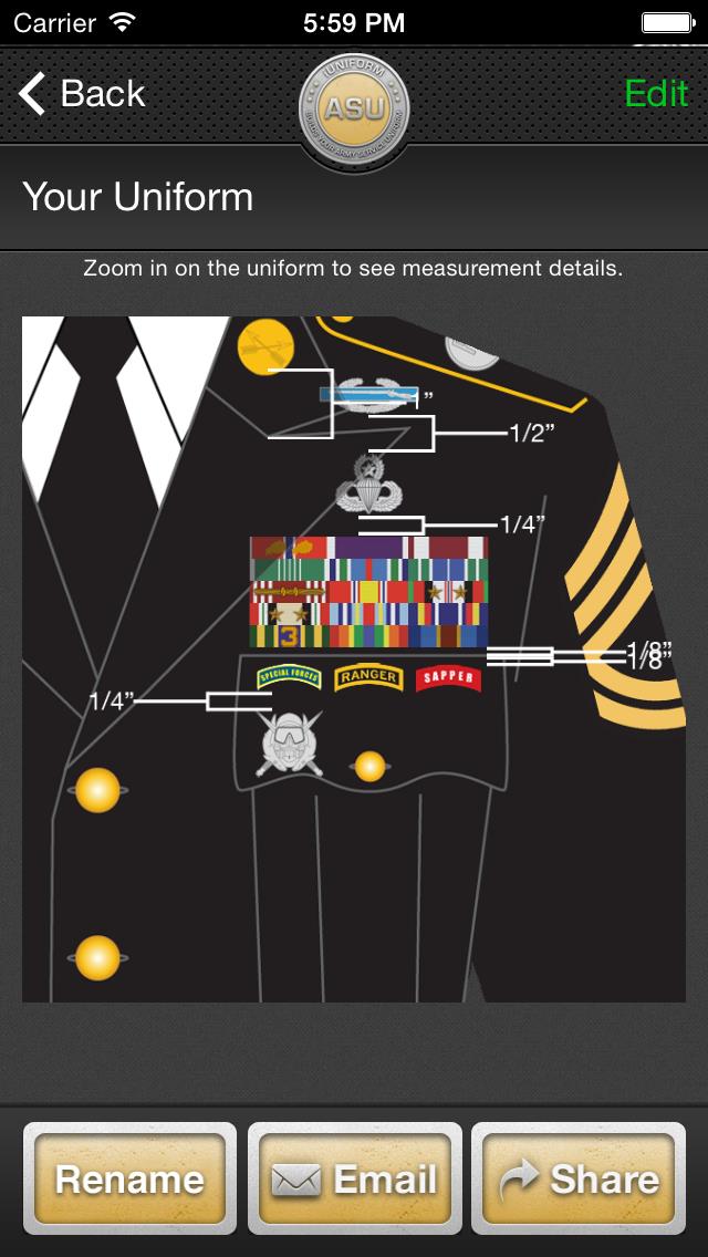 iUniform ASU - Builds Your Army Service Uniform