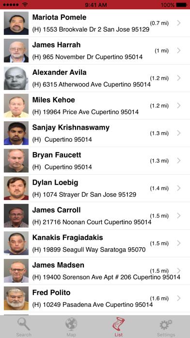 Sex Offenders Search iPhone