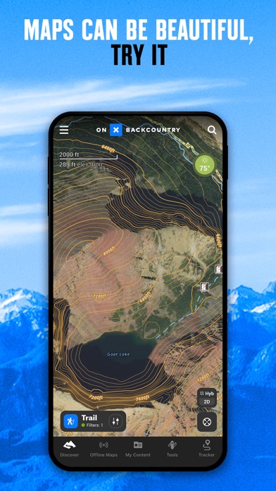 onX Backcountry Snow/Trail GPS