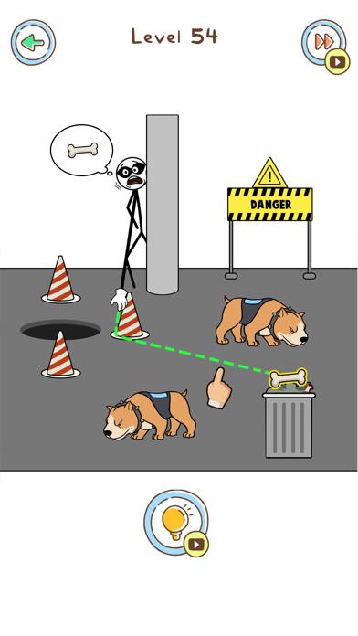 Thief Puzzle: to pass a level