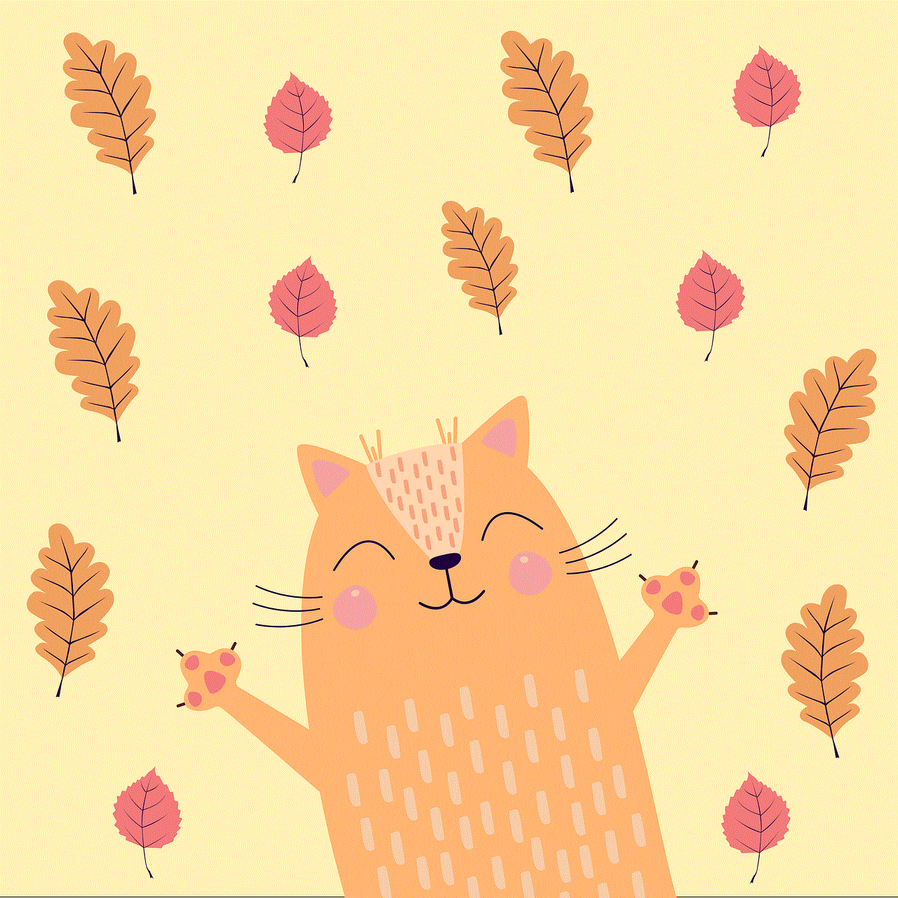 Leaves Cat