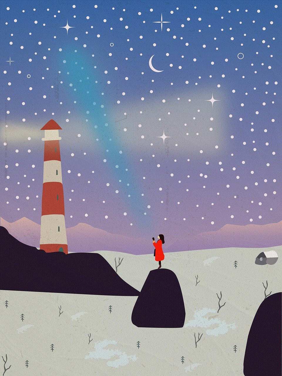 Lighthouse Starry Sky