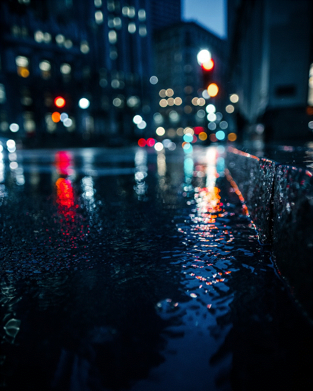 Bokeh Lights Wet