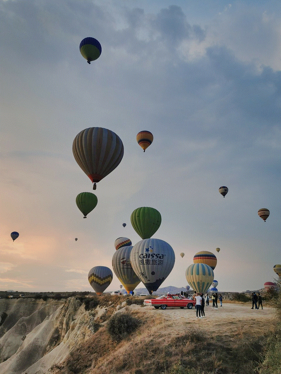 Hot Air Balloons Flying