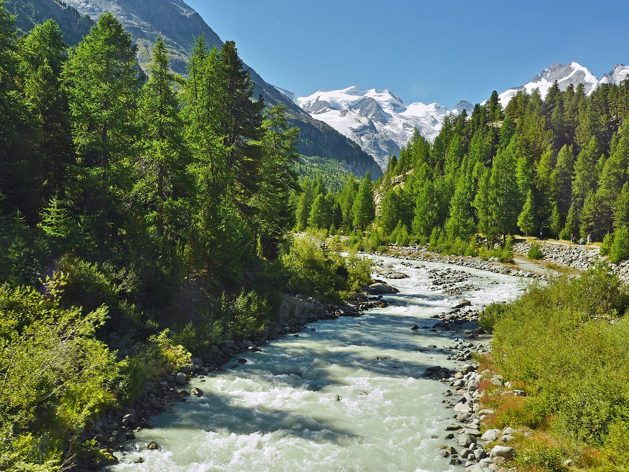 Mountain Spring Glacier Water