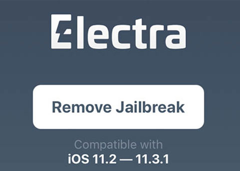 Remove Electra iOS 11 Jailbreak