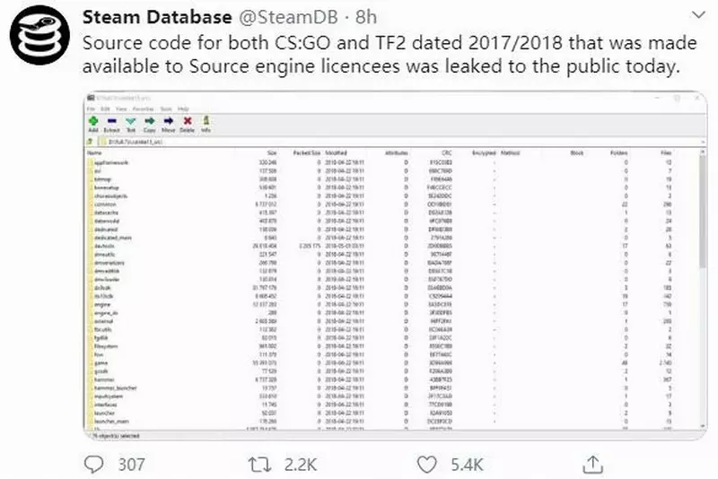 CS GO Source Code Leaked